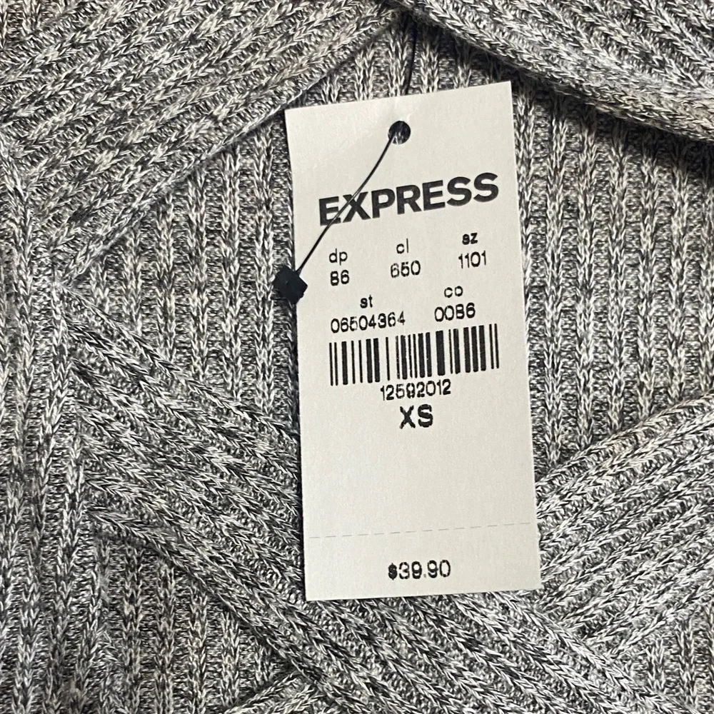 Express Heather Gray Crisscross Neck Bodysuit - Picture 3 of 8